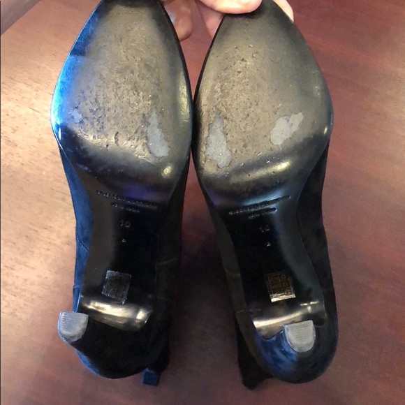 EUC Sigerson Morrison black Suede boots sz 10 - Picture 6 of 8